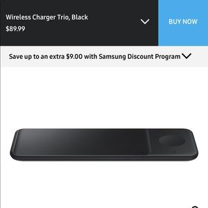 Samsung Wireless Charger Station, Black! NEVER USED!